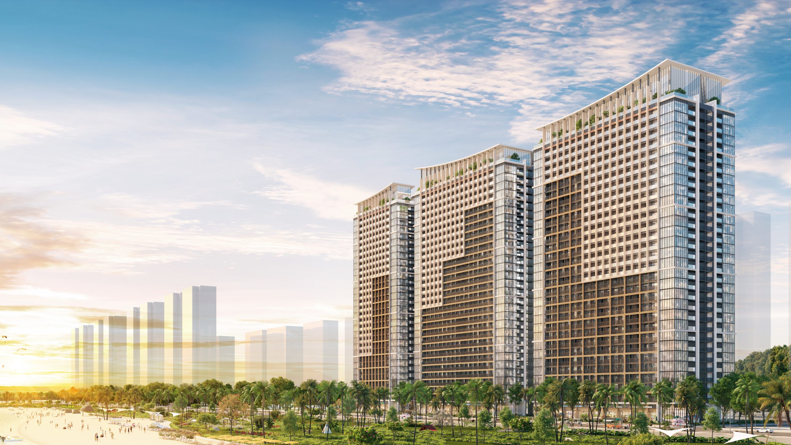 Tổng thể dự án Sun Centro Town Hạ Long bất động sản view biển