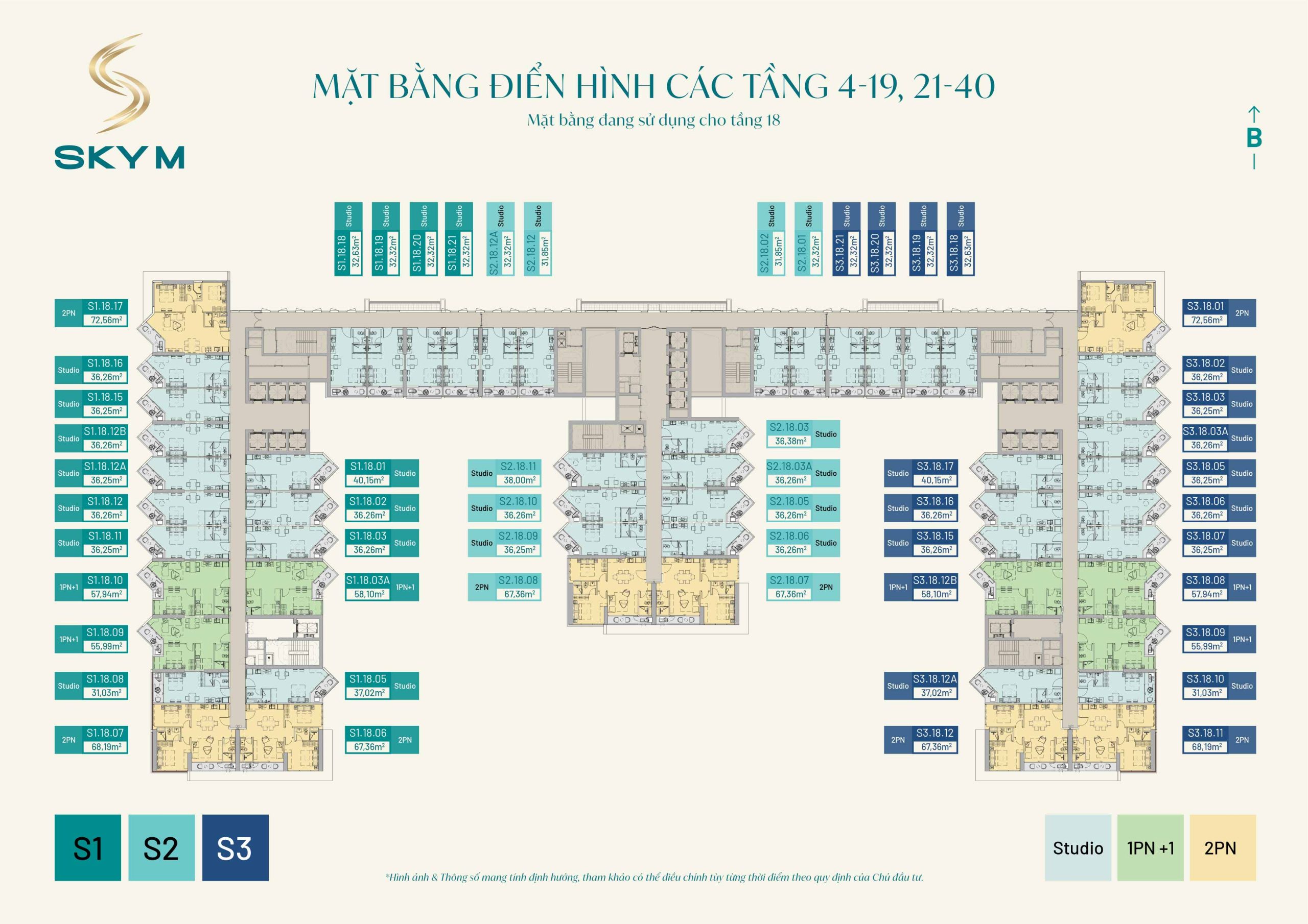 Mặt bằng tầng điển hình của dự án SkyM Hạ Long bất động sản biển sinh lời