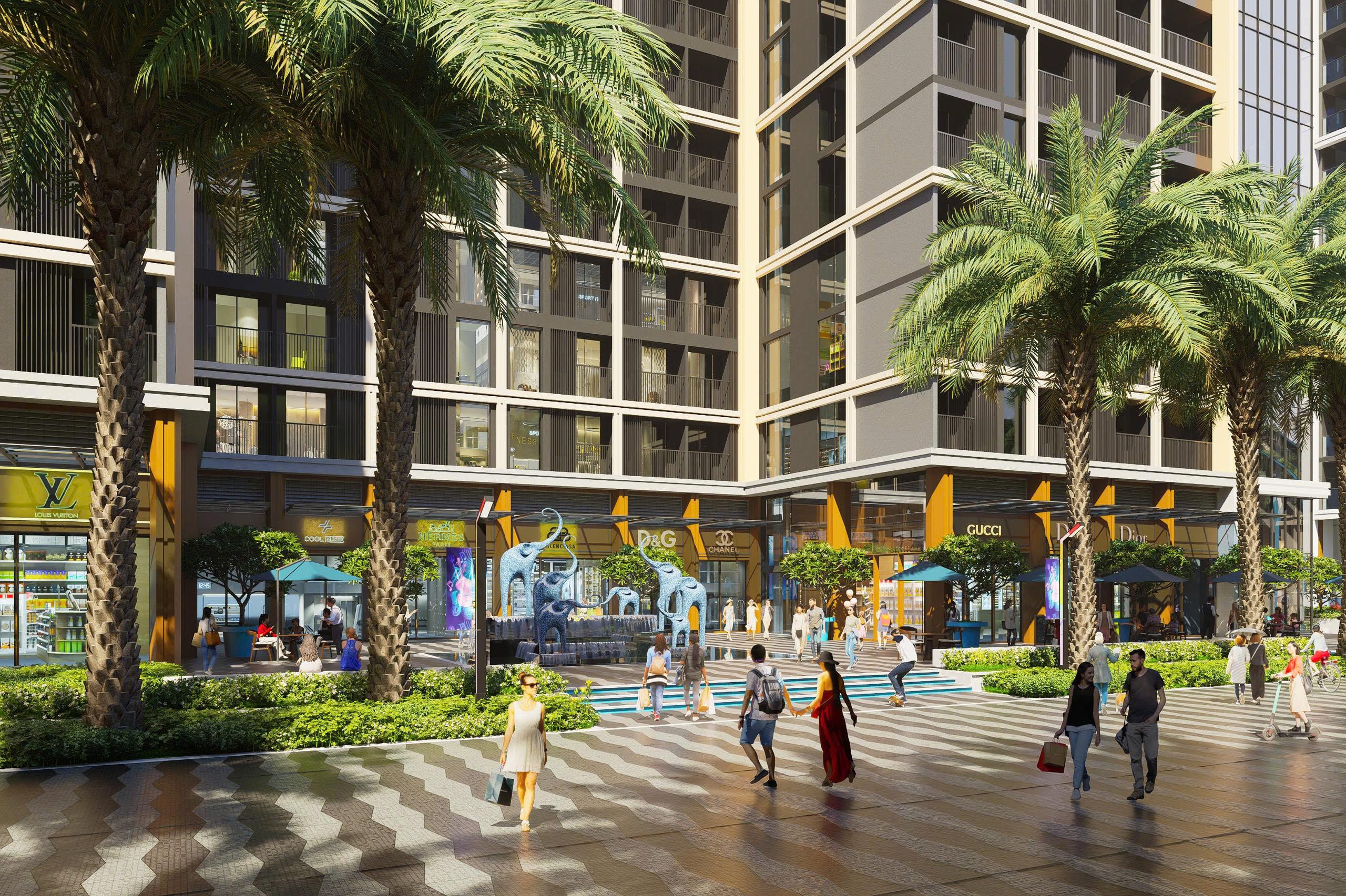 Sảnh ra vào của Sora Bay Hạ Long shophouse nhà mặt phố thương mại